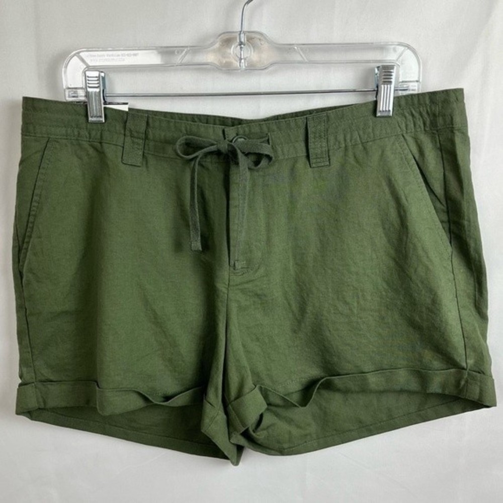 NWT Gap Factory Flax and Cotton Cuffed Shorts Size 12
